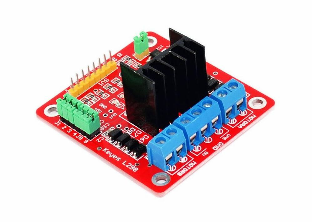Schematic diagram of L298N motor driver board module