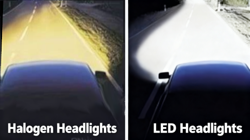 LED lamp VS halogen lamp