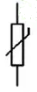 Voltage-dependent capacitor symbol(IEC)2