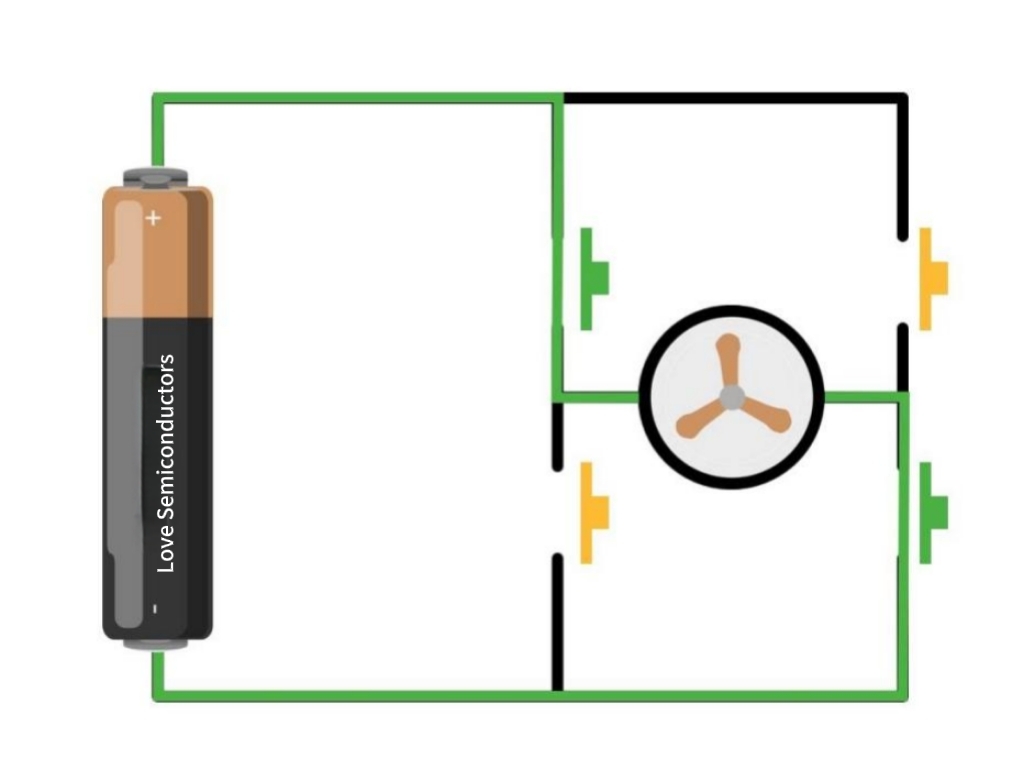 Schematic diagram of DC to AC