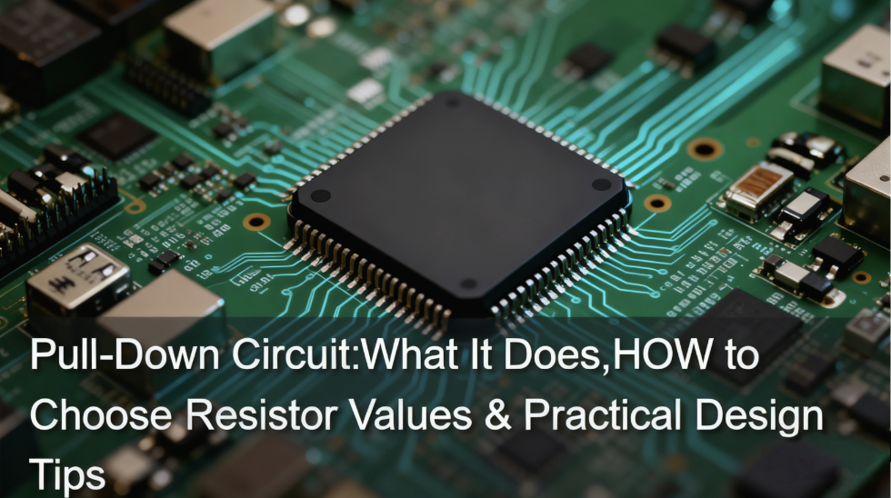 Pull Down Circuit: What It Does, How to Choose Resistor Values & Practical Design Tips