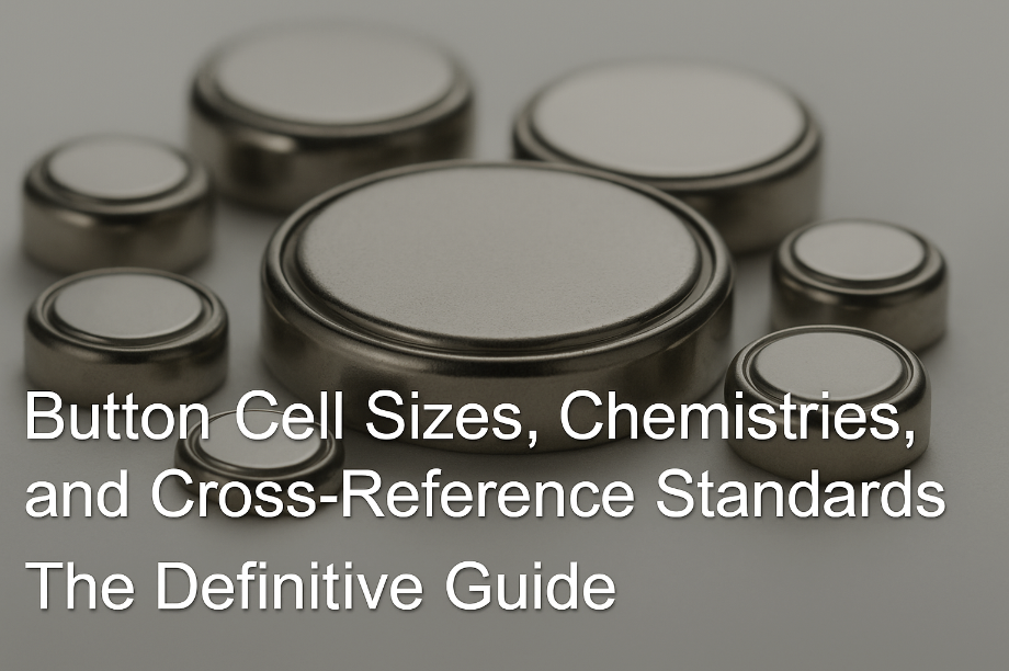Button Cell Sizes, Chemistries, and Cross-Reference Standards: The Definitive Guide