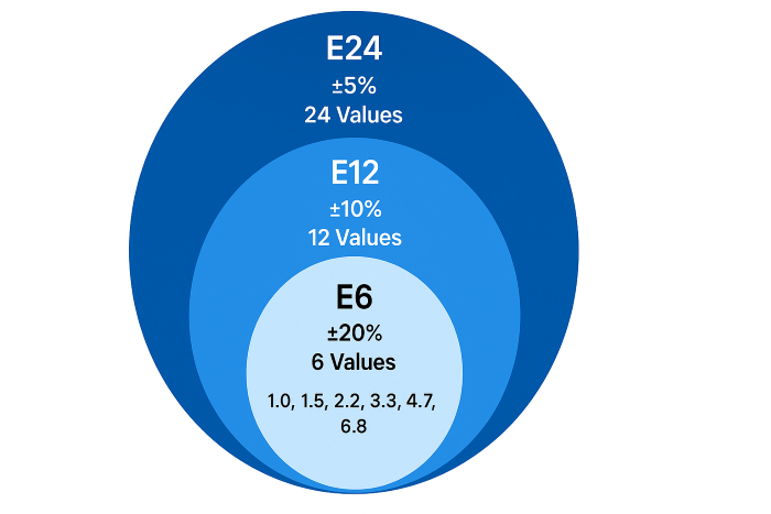 E Series Component Value Standards Diagram