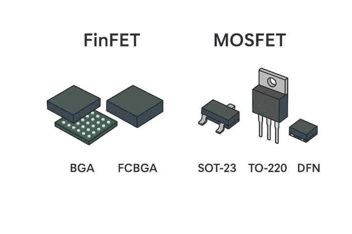 FinFET vs MOSFET Package Type Comparison